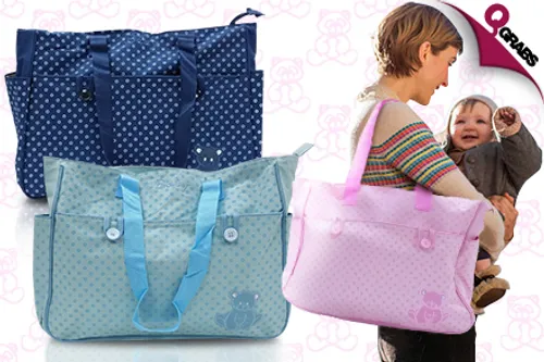 From QR39, Have All You Need Handy with an Adorable Diaper Bag with Changing Pad! (Up to QR120 Value)